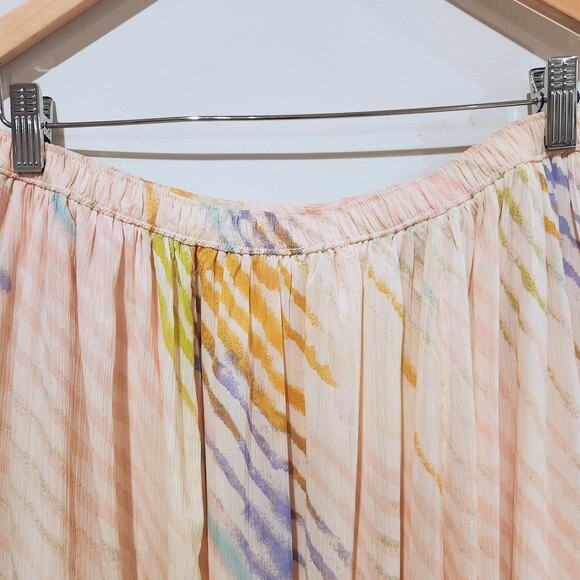 Free People Pink True To You Maxi Skirt Size Medium Boho Fairy Whimsical Hippie - Picture 5 of 12